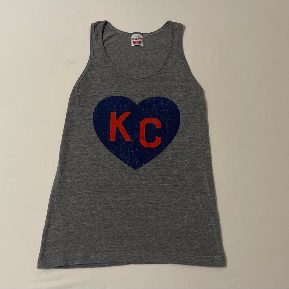 LAST CHANCE Gray KC Heart Tank Top